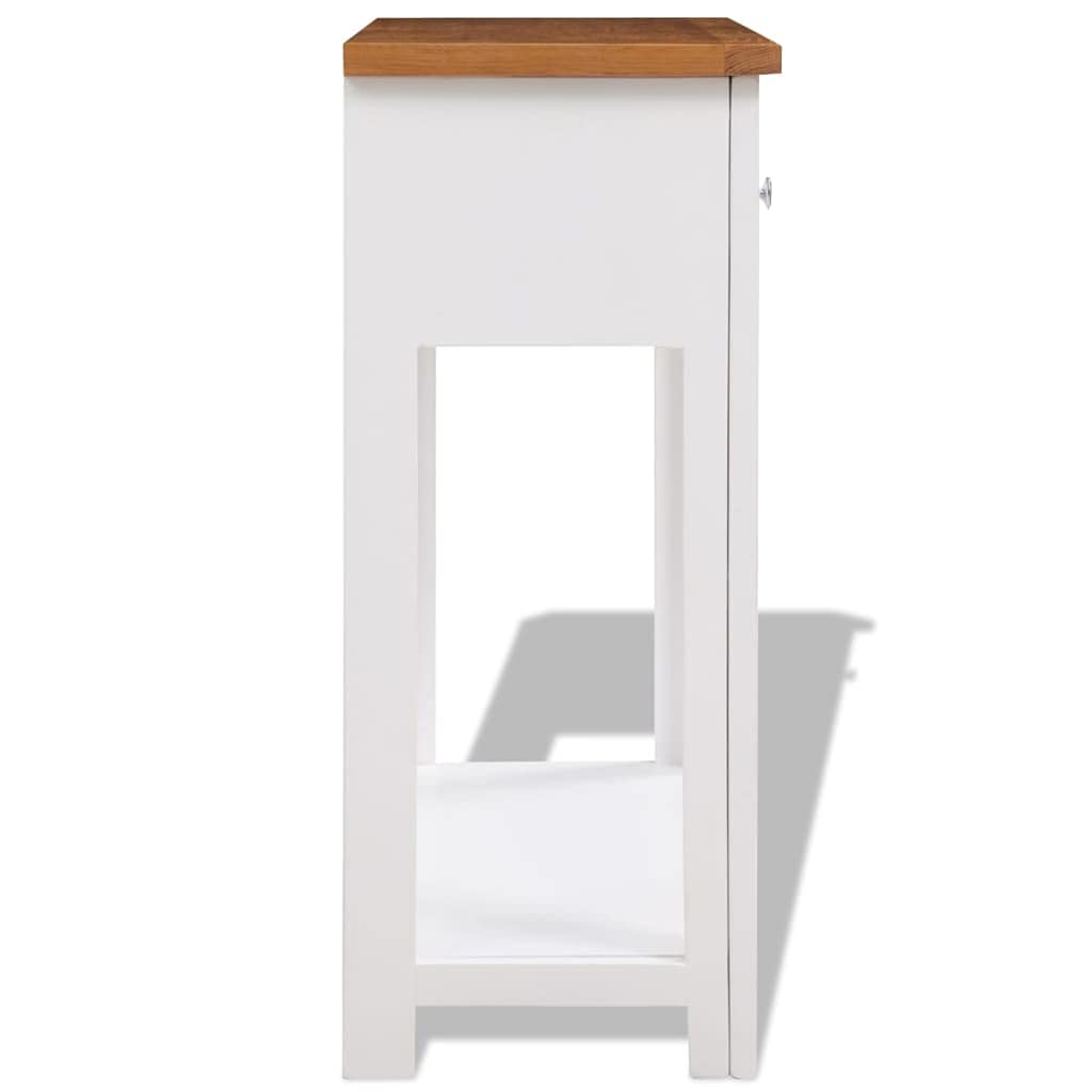 Solid Oak Wood Console Table O300251