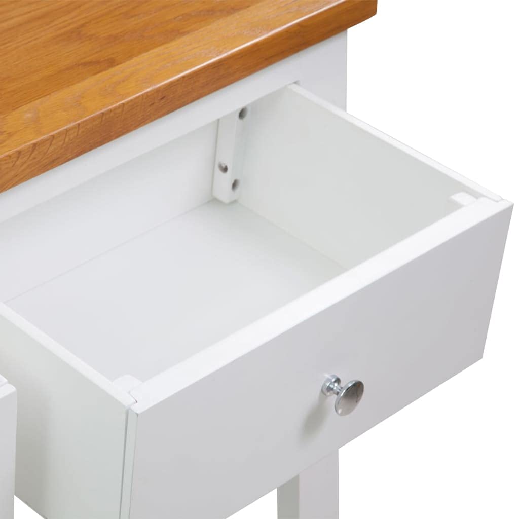 Solid Oak Wood Console Table E83149