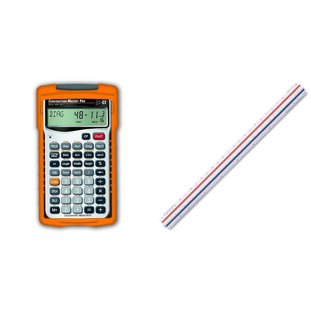 Construction Calculator + Architect Triangular Scale K231630