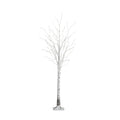 7-FT Pre-lit Artificial White Birch Tree with LED Lights A90240
