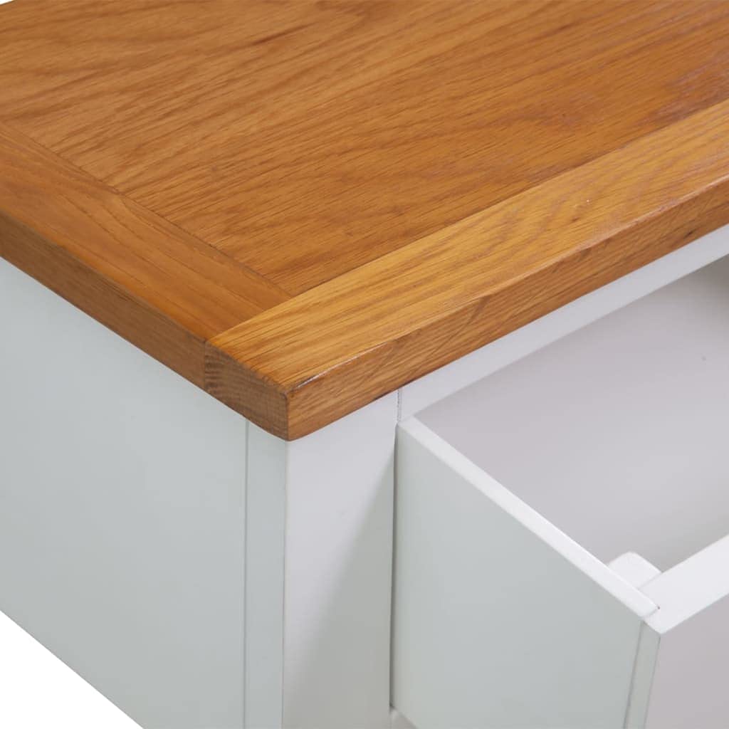 Solid Oak Wood Console Table E83149