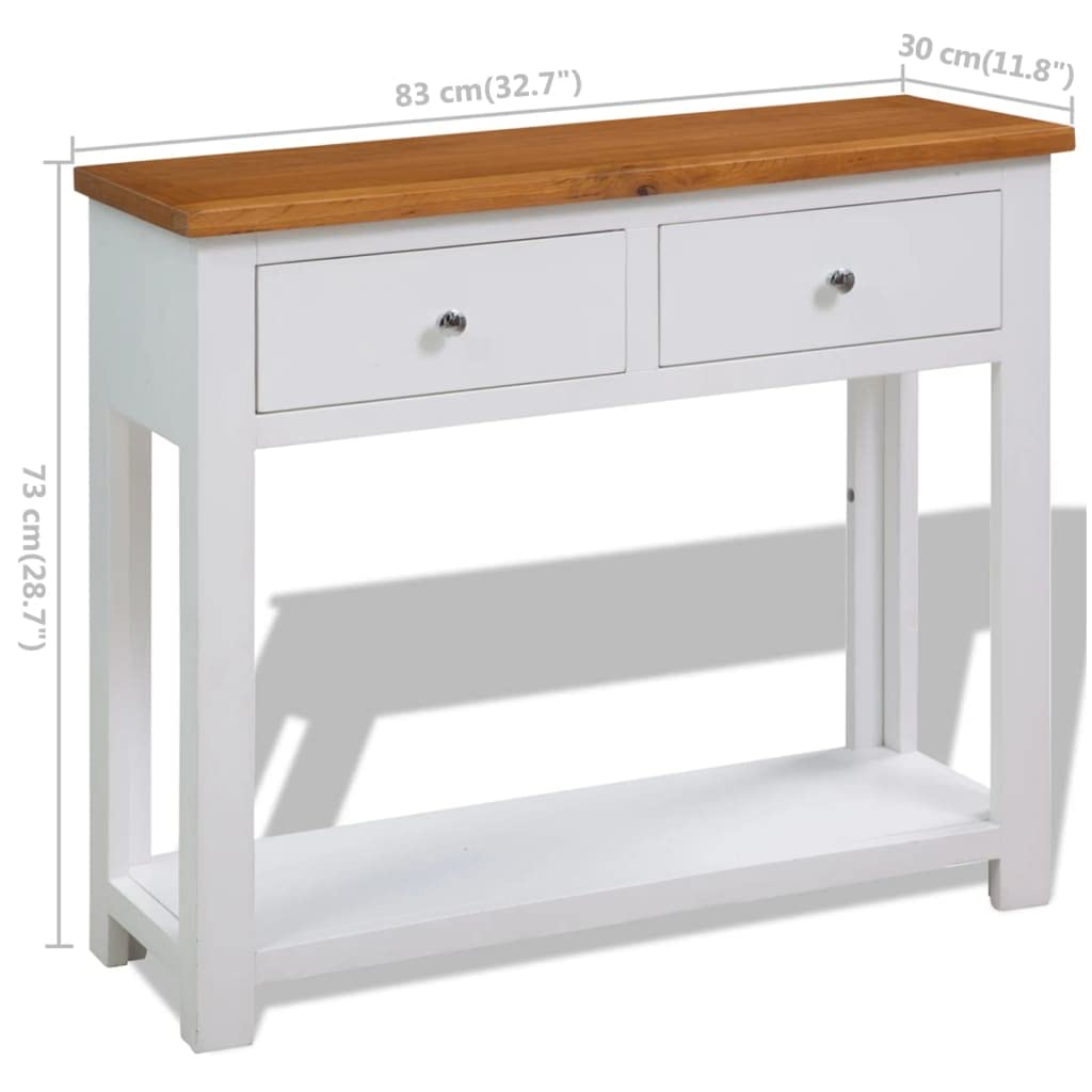 Solid Oak Wood Console Table O300251