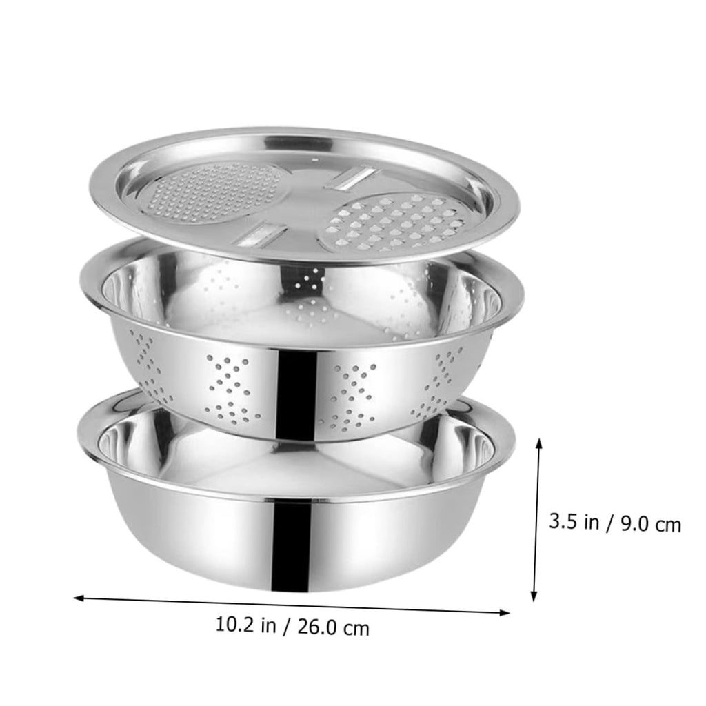 Metal Vegetable Washing Basket Strainer Bowl Q325