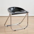 Transparent 18-Inch Backless Folding Stool E40924