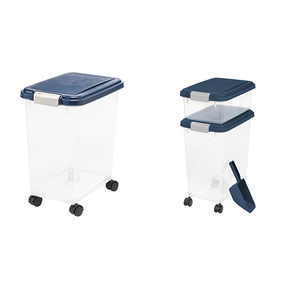 Airtight Pet Food Storage Container 3 Piece Combo Navy Blue N64249