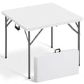 White Square Folding Card Table K240