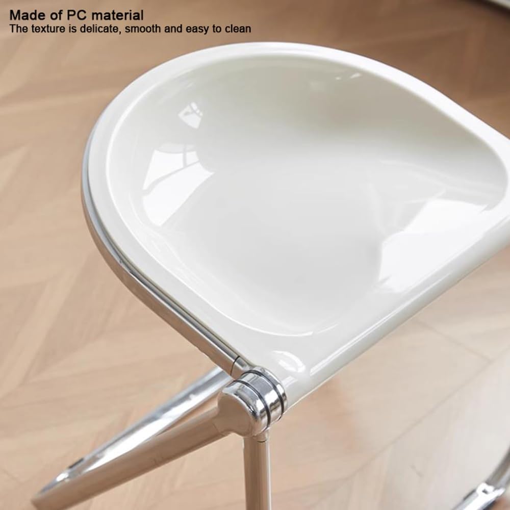 Transparent 18-Inch Backless Folding Stool E40924