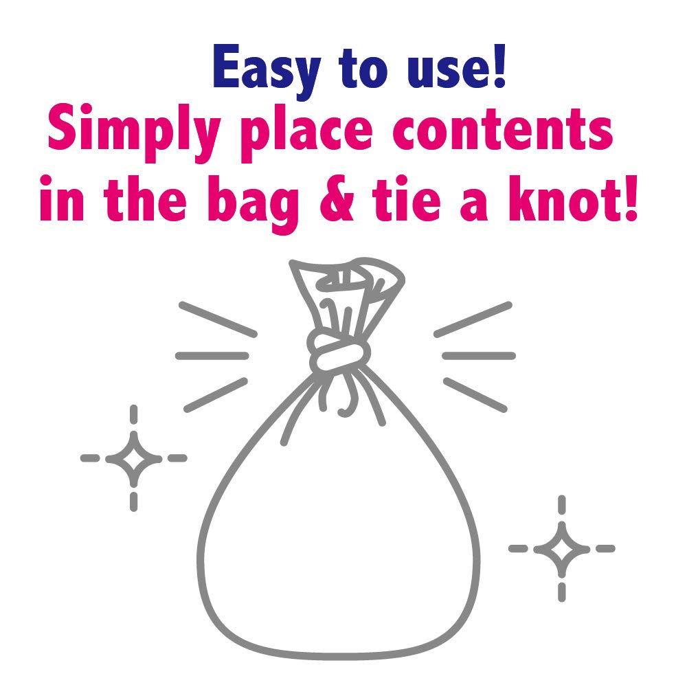 White 90 Count Disposable Odor Sealing Bags Pack of 2 G369