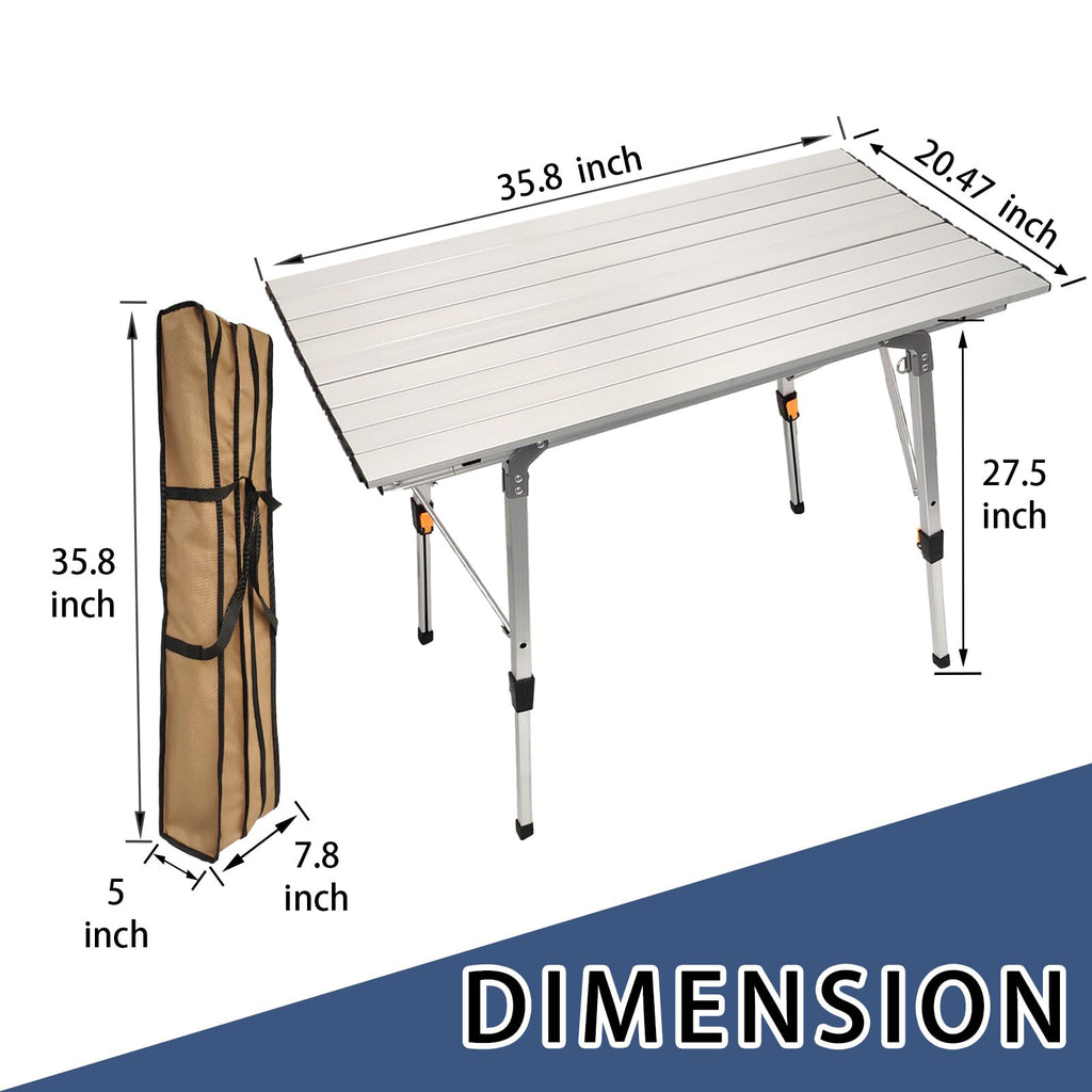 Adjustable Aluminum Camping Table X4688