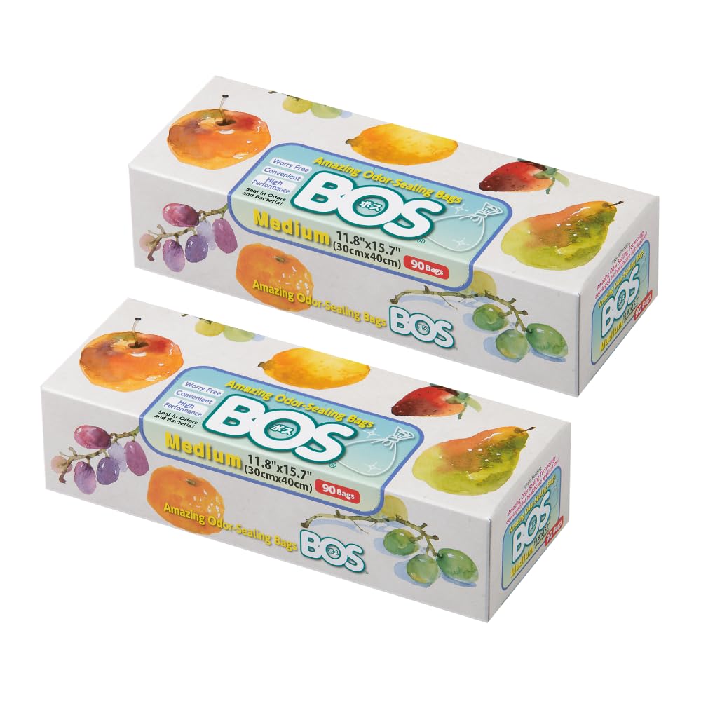 White 90 Count Disposable Odor Sealing Bags Pack of 2 G369