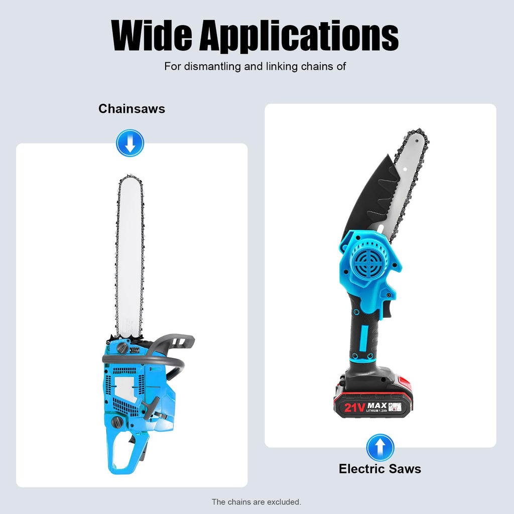 Heavy Duty 2 in 1 Chain Breaker & Riveter Tool with 3 Punches & 2 Connectors D372
