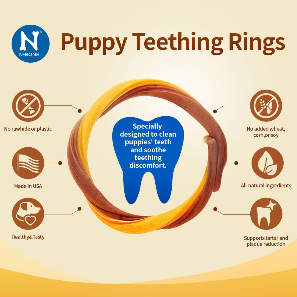 Chicken Flavor 6 Rings Puppy Teething Chews G419971