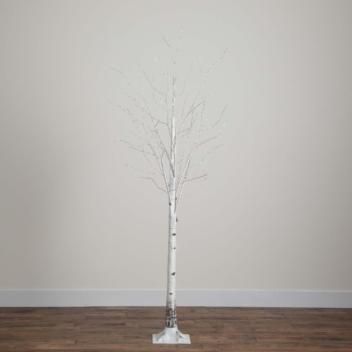 7-FT Pre-lit Artificial White Birch Tree with LED Lights A90240