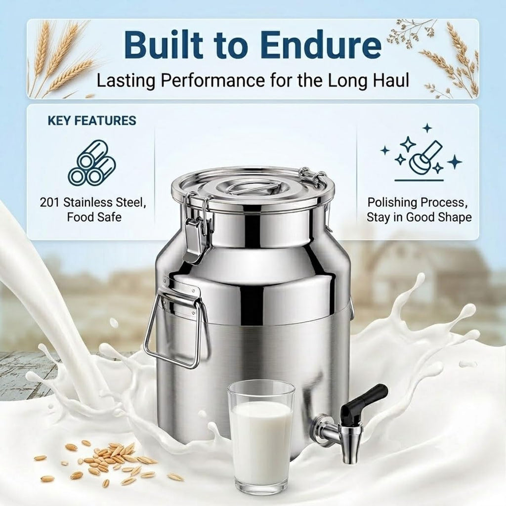 Food Grade Stainless Steel Milk Can with Sealed Lid B8265