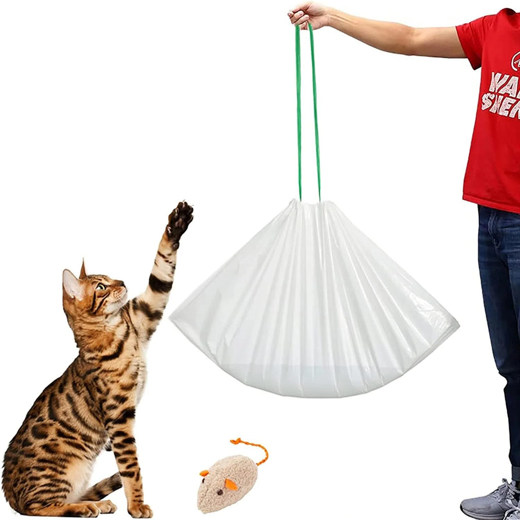 40 Count Cat Litter Box Liners with Drawstring S616
