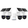 4K Solar Security Cameras Wireless Outdoor System 4-Cam Kit Z39136
