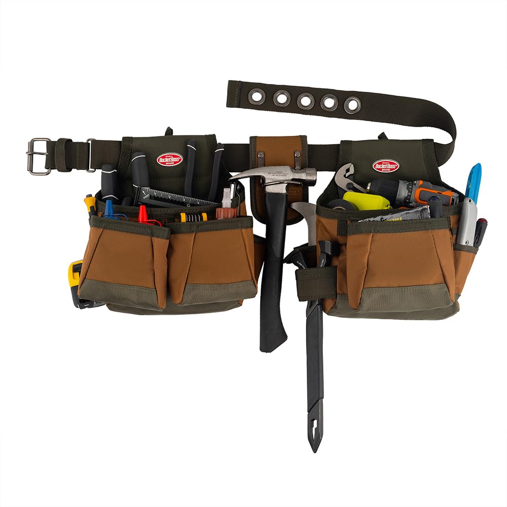 Brown Two Bag Tool Belt O603