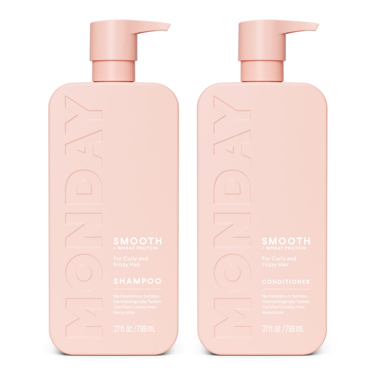 Smooth Shampoo + Conditioner Set 2 Count 27 oz Coconut Oil Shea Butter H97144