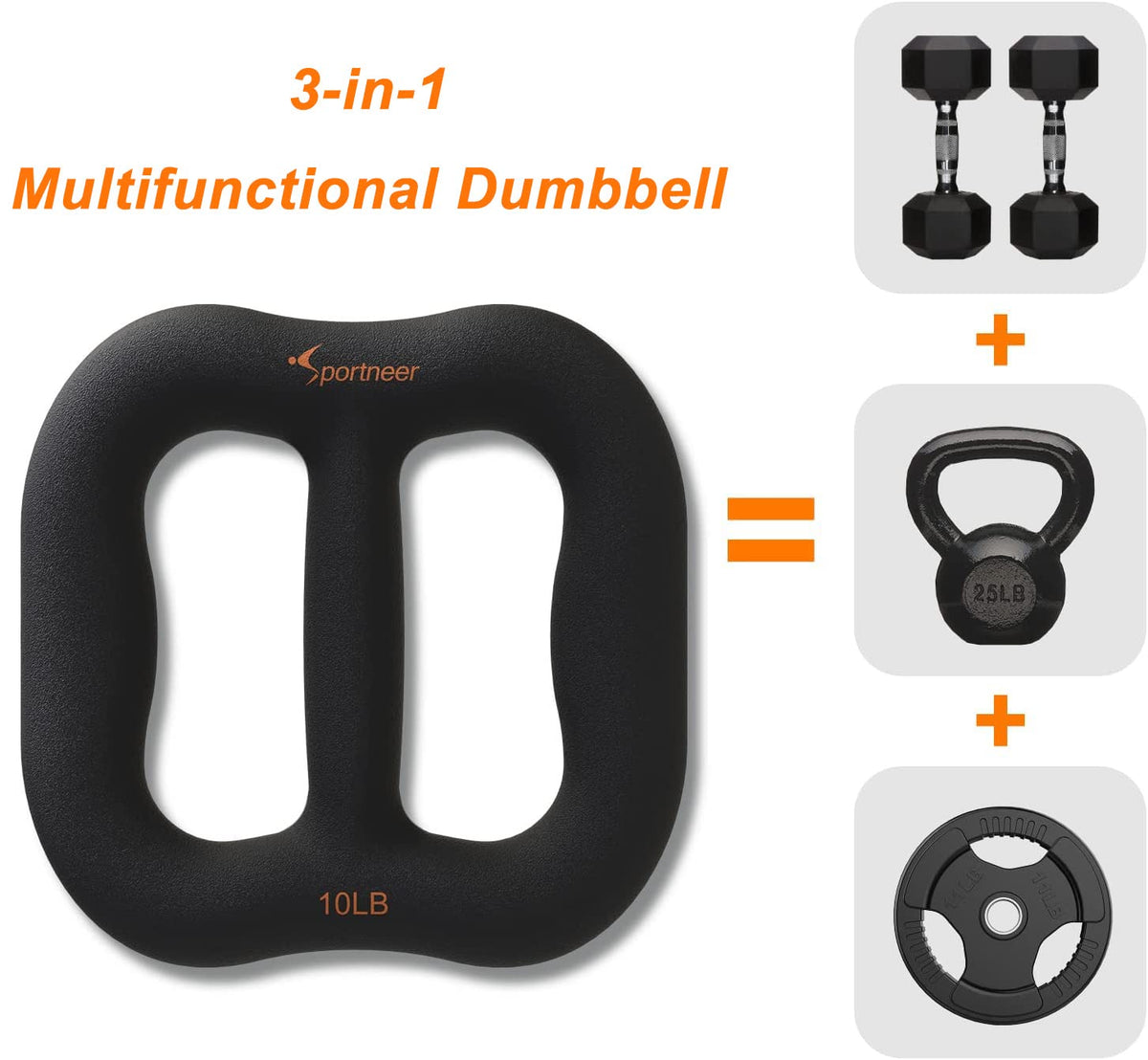 10 lbs Ring-Shaped Dumbbell X609555