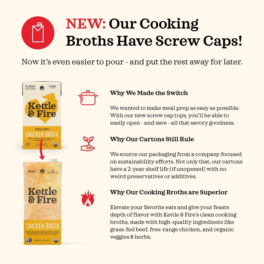 Low Sodium Chicken Broth Pack of 4 Organic 32 oz L748