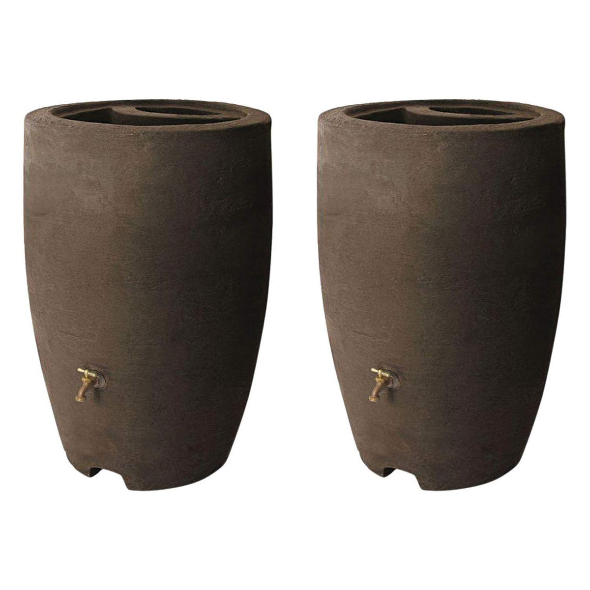 50 Gallon Plastic Rain Barrel 2 Pack R246732