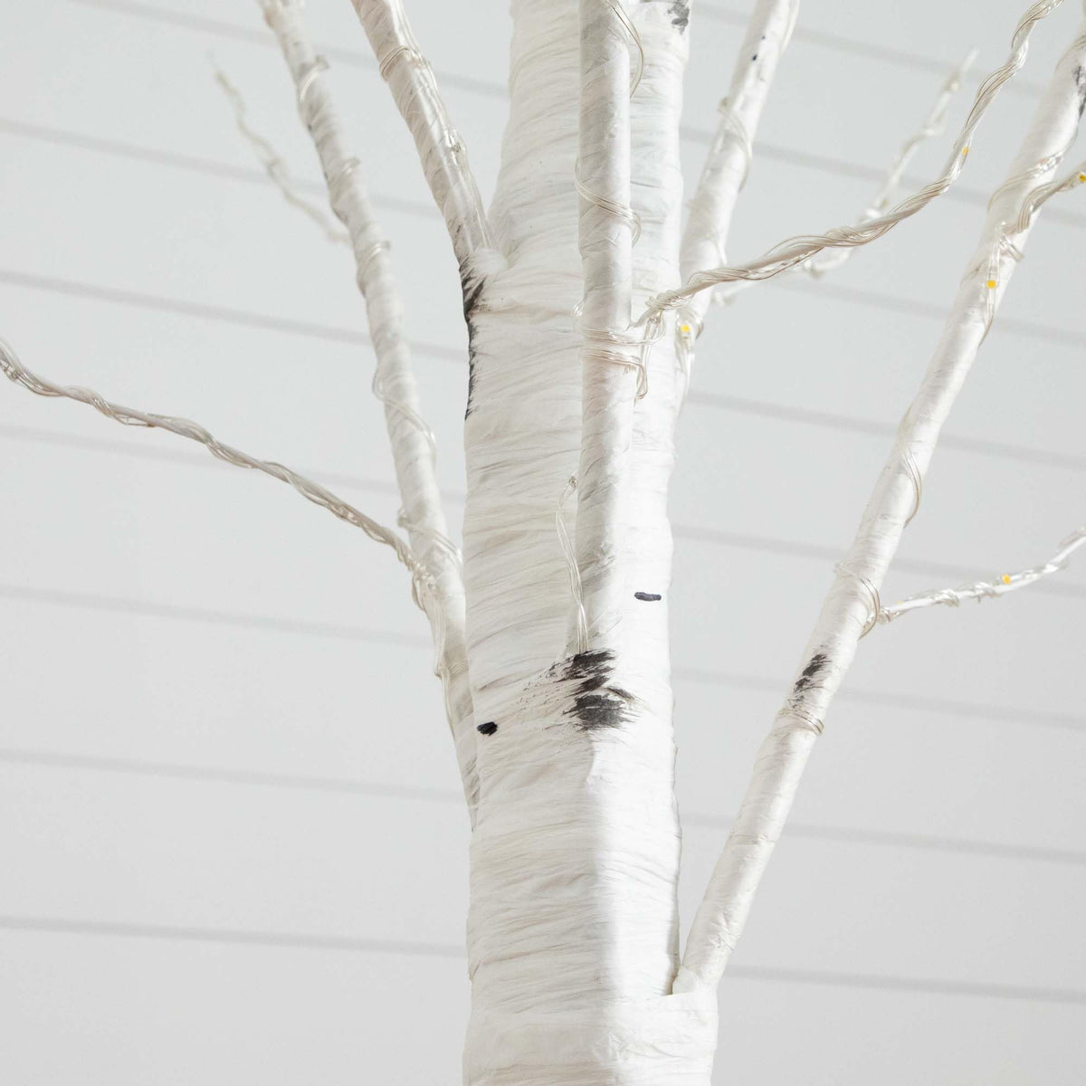 7-FT Pre-lit Artificial White Birch Tree with LED Lights A90240