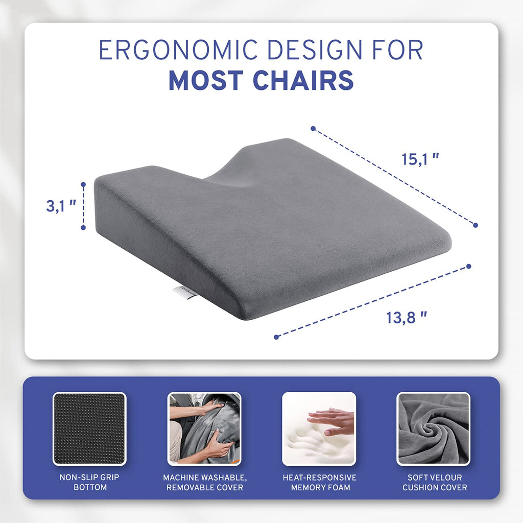 Memory Foam Wedge Seat Cushion V178
