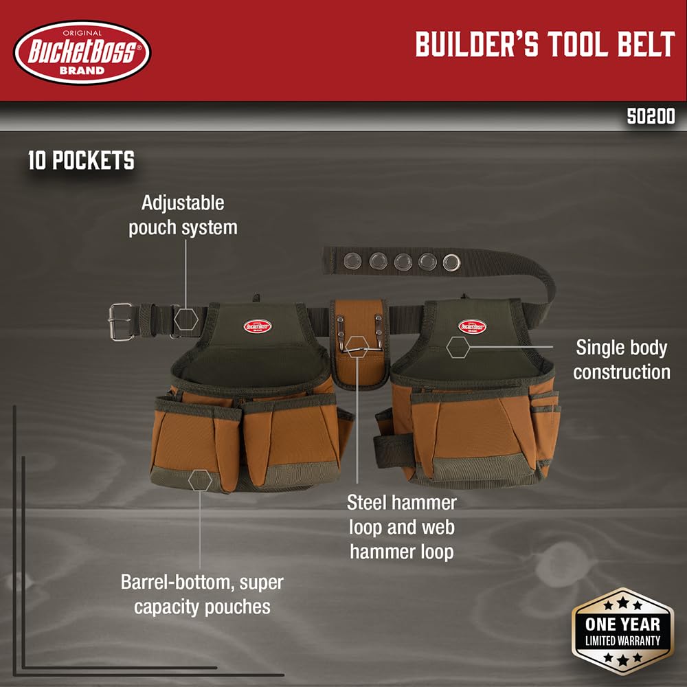 Brown Two Bag Tool Belt O603