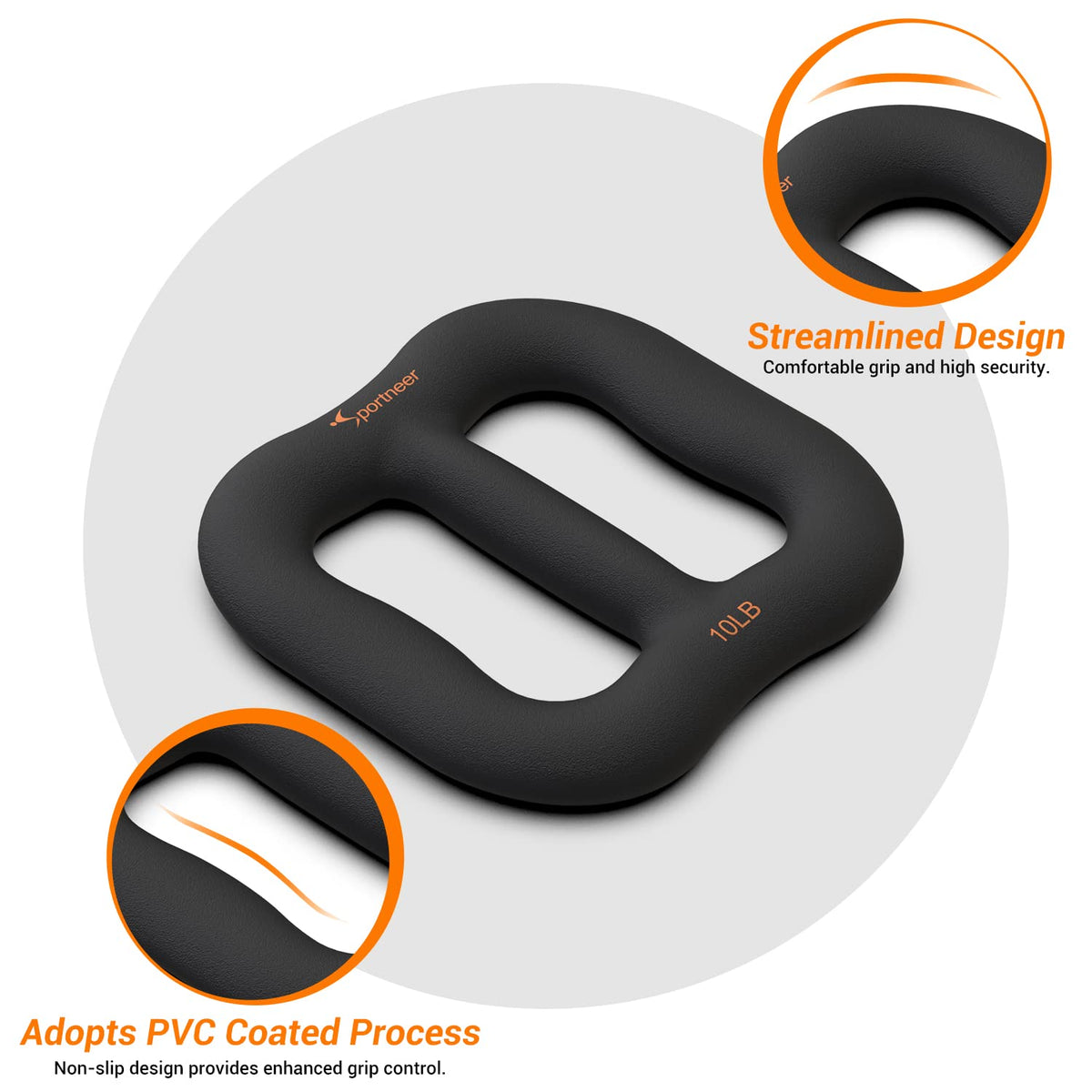 10 lbs Ring-Shaped Dumbbell X609555