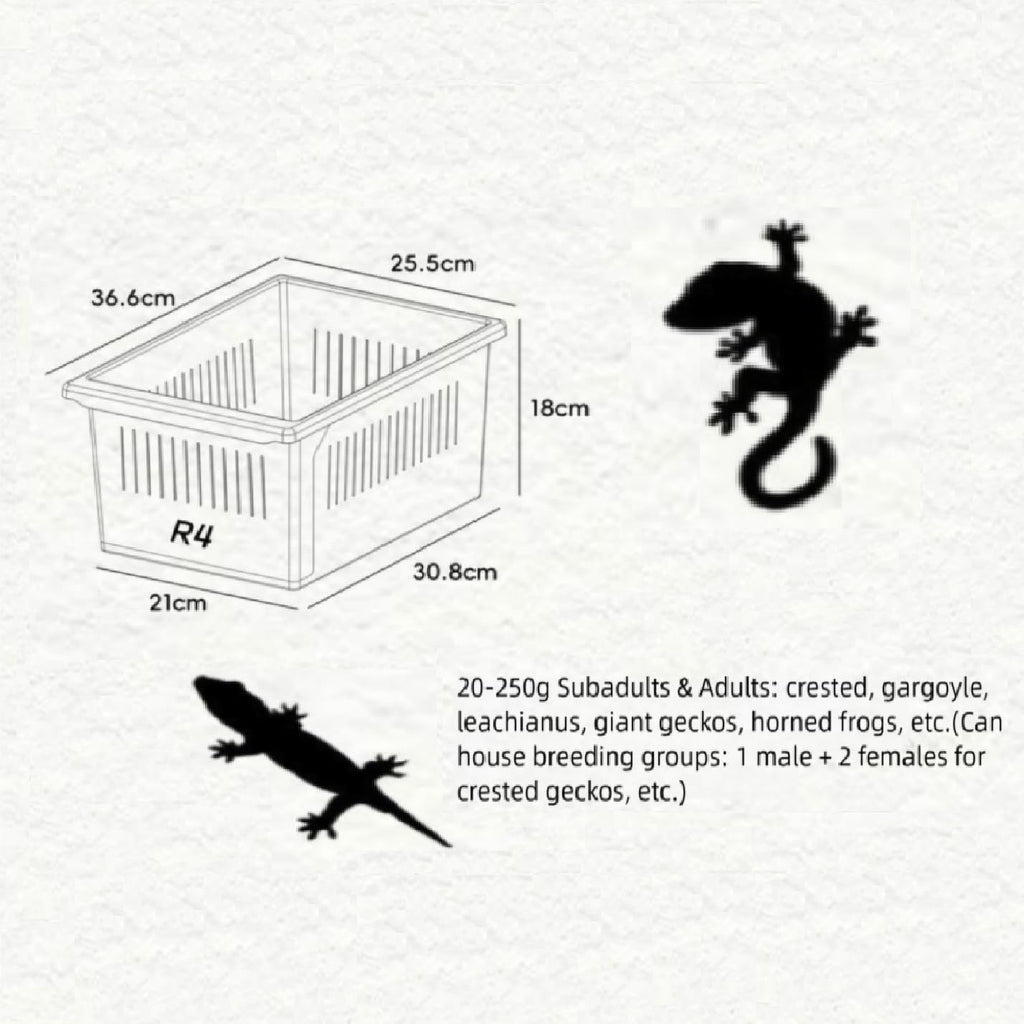 2-Tier Stackable Reptile Enclosure with Sliding Drawer Doors P909478
