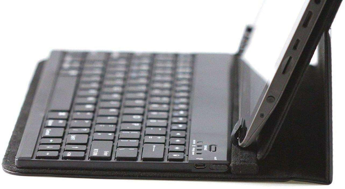 Folding Leather Folio Case Cover & Stand with Removable Keyboard Q241303