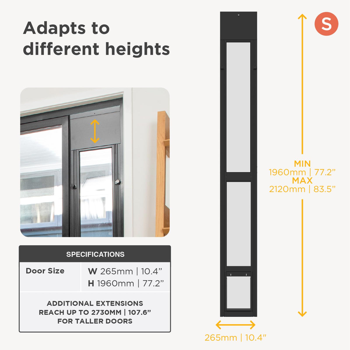 Dog Door for Sliding Glass Door O51069