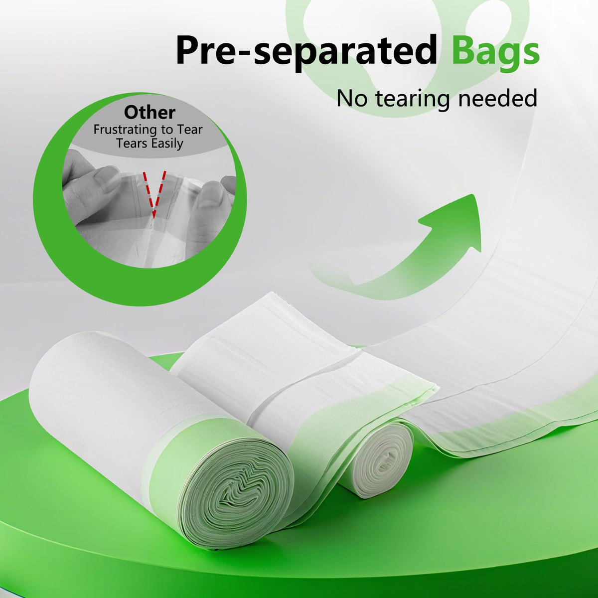 40 Count Cat Litter Box Liners with Drawstring S616