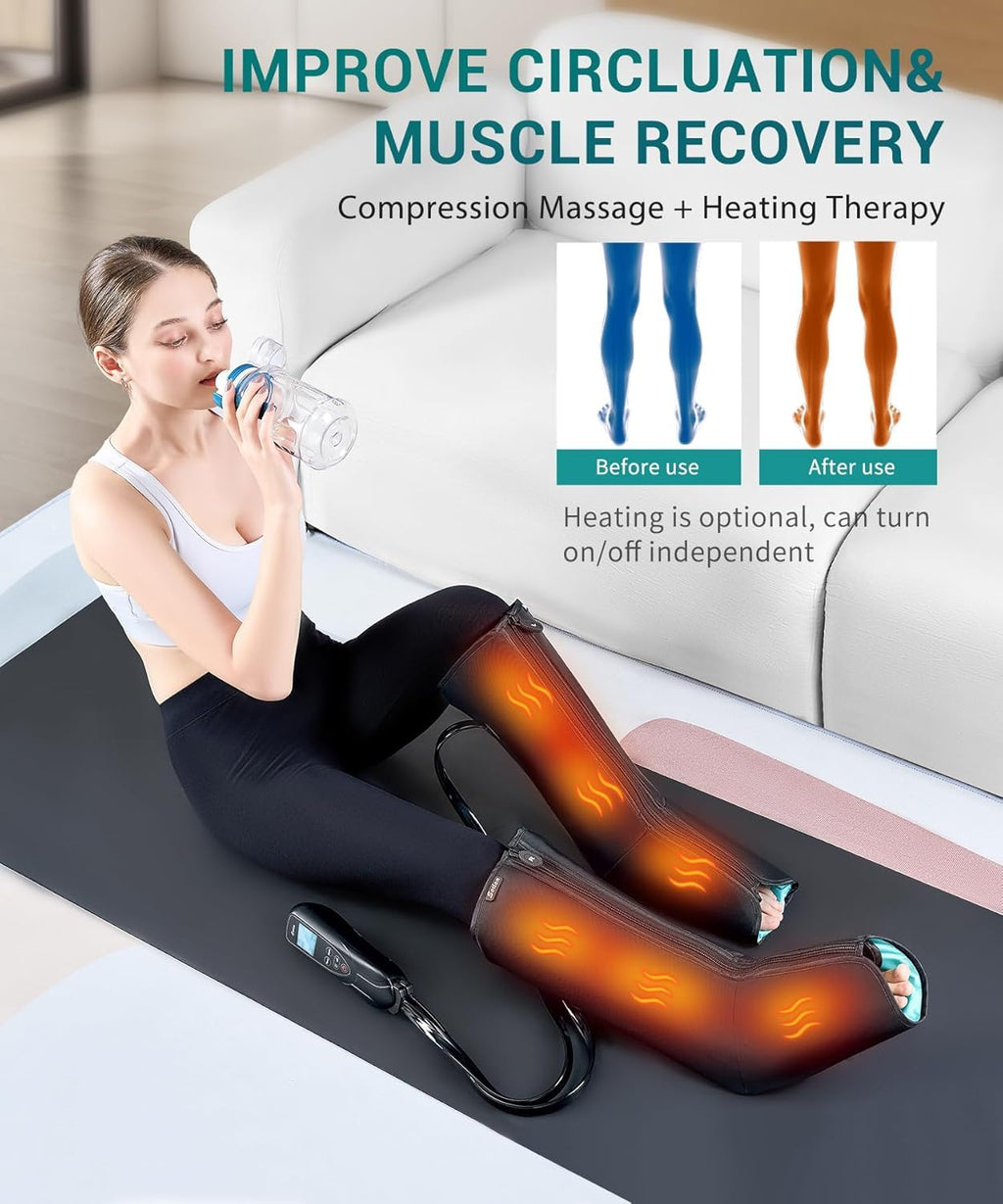 Air Compression Leg Massager with Heat K854120