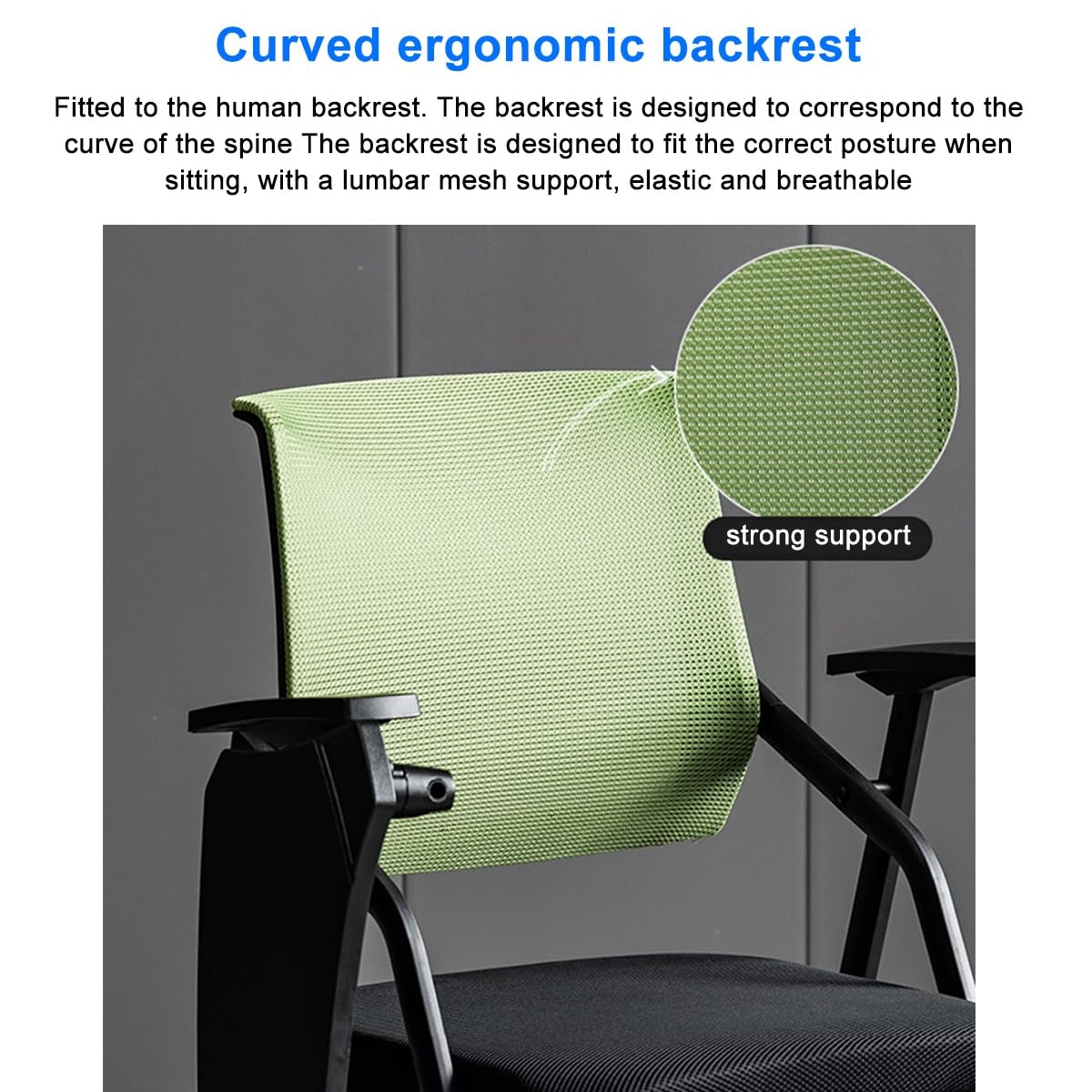 Foldable Mesh Office Chair with Writing Board H40000