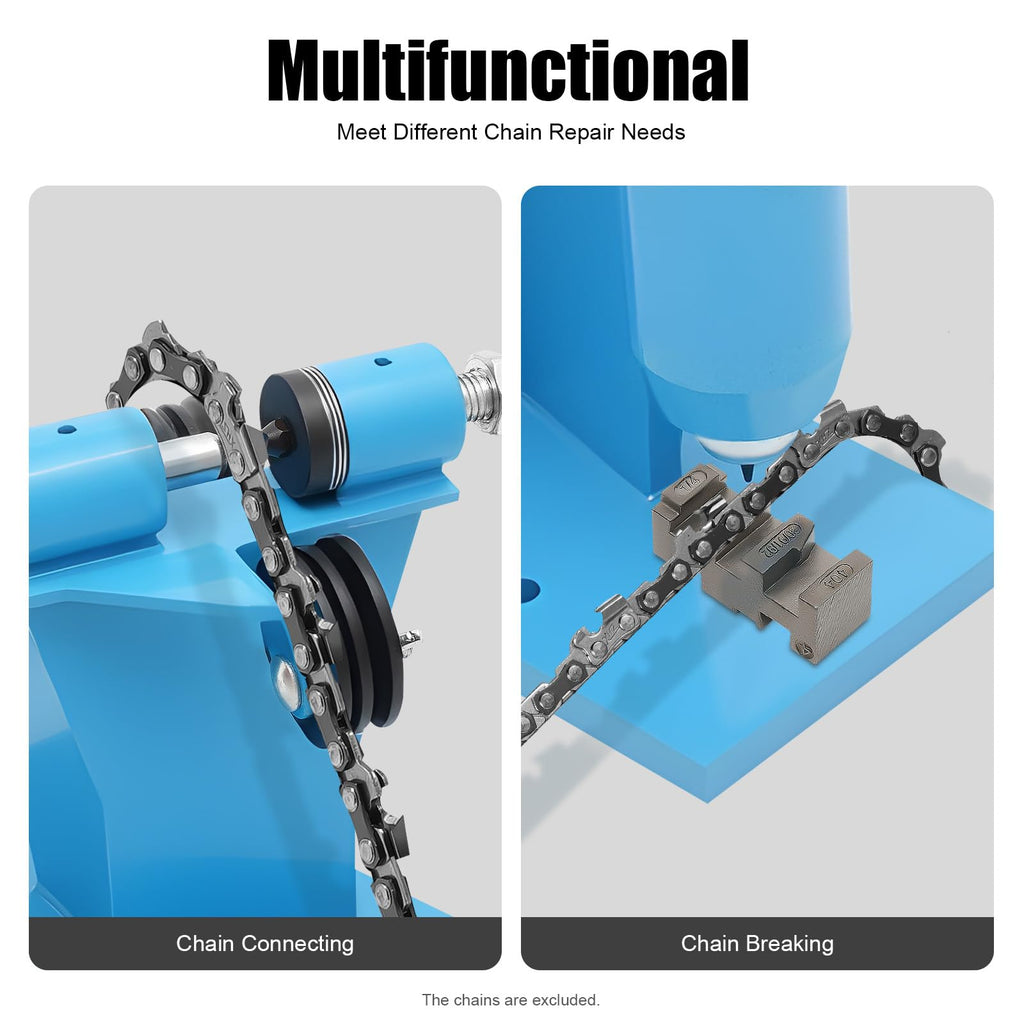 Heavy Duty 2 in 1 Chain Breaker & Riveter Tool with 3 Punches & 2 Connectors D372