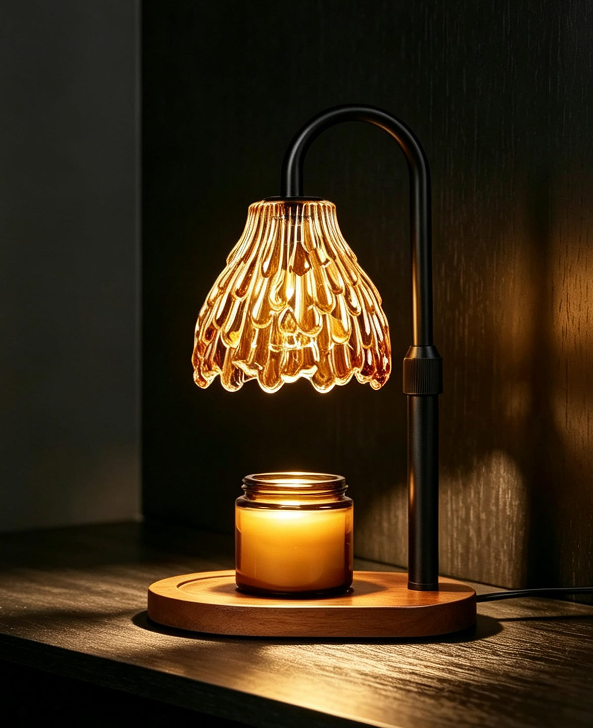 Glass Candle Warmer Lamp with Timer & Dimmer C22562