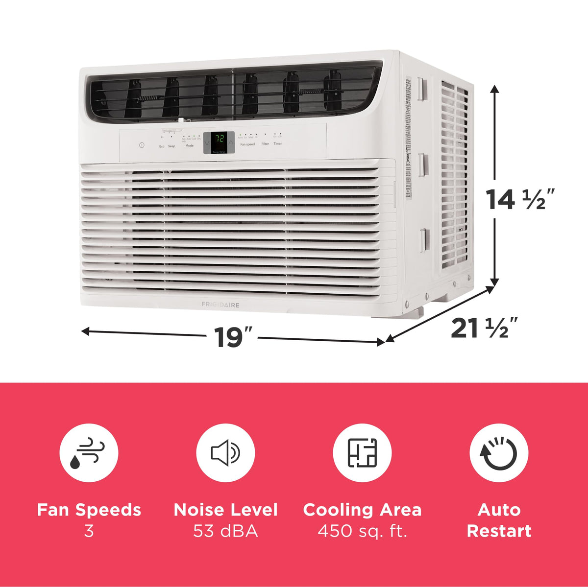 10,000 BTU White Window Air Conditioner M535