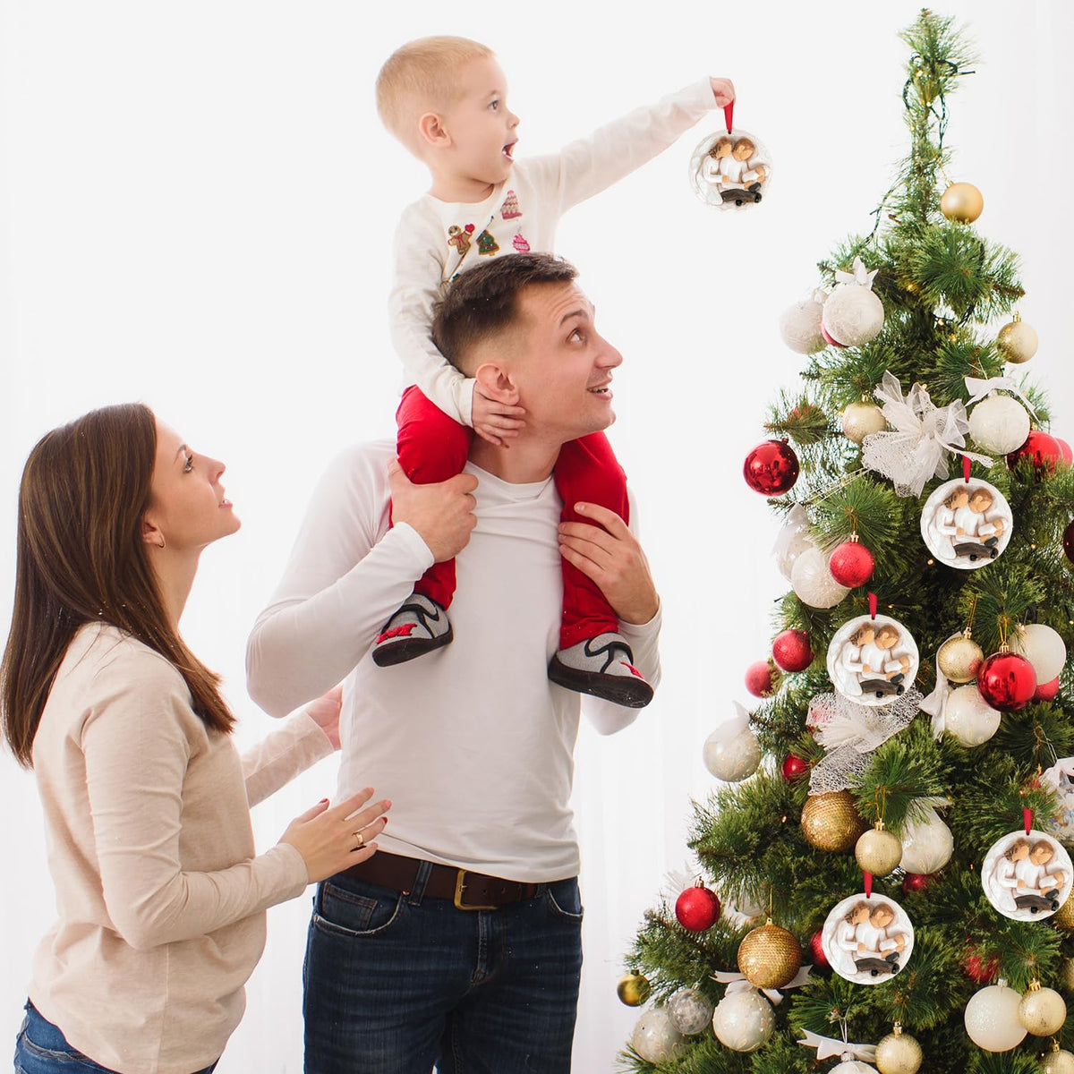 Baby First Christmas Ornament 2026 3D Resin Sculpture G247578