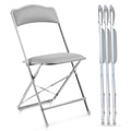 Folding Chairs with Padded Seats 4 Pack Heavy-Duty Steel Frame F9438