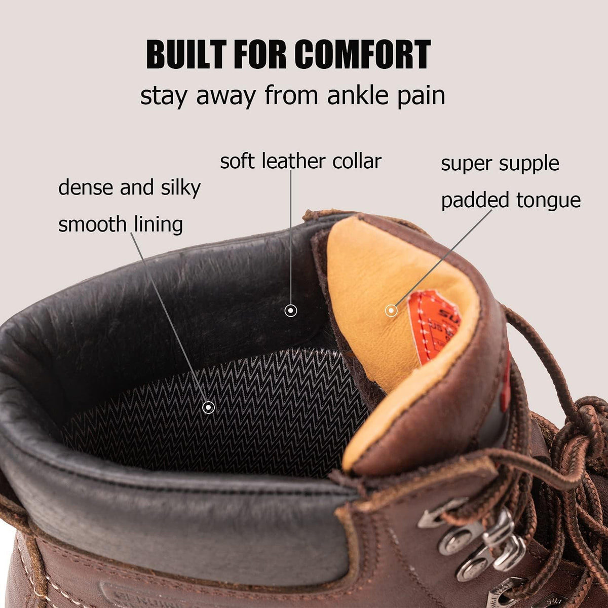 Heavy Duty Soft Composite Steel Toe Work Boots H26622