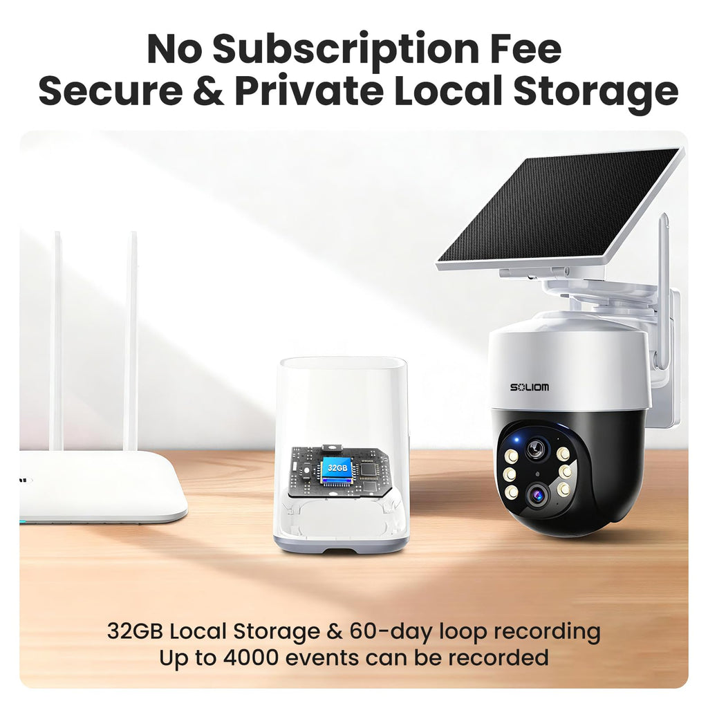 4K Solar Security Cameras Wireless Outdoor System 4-Cam Kit Z39136