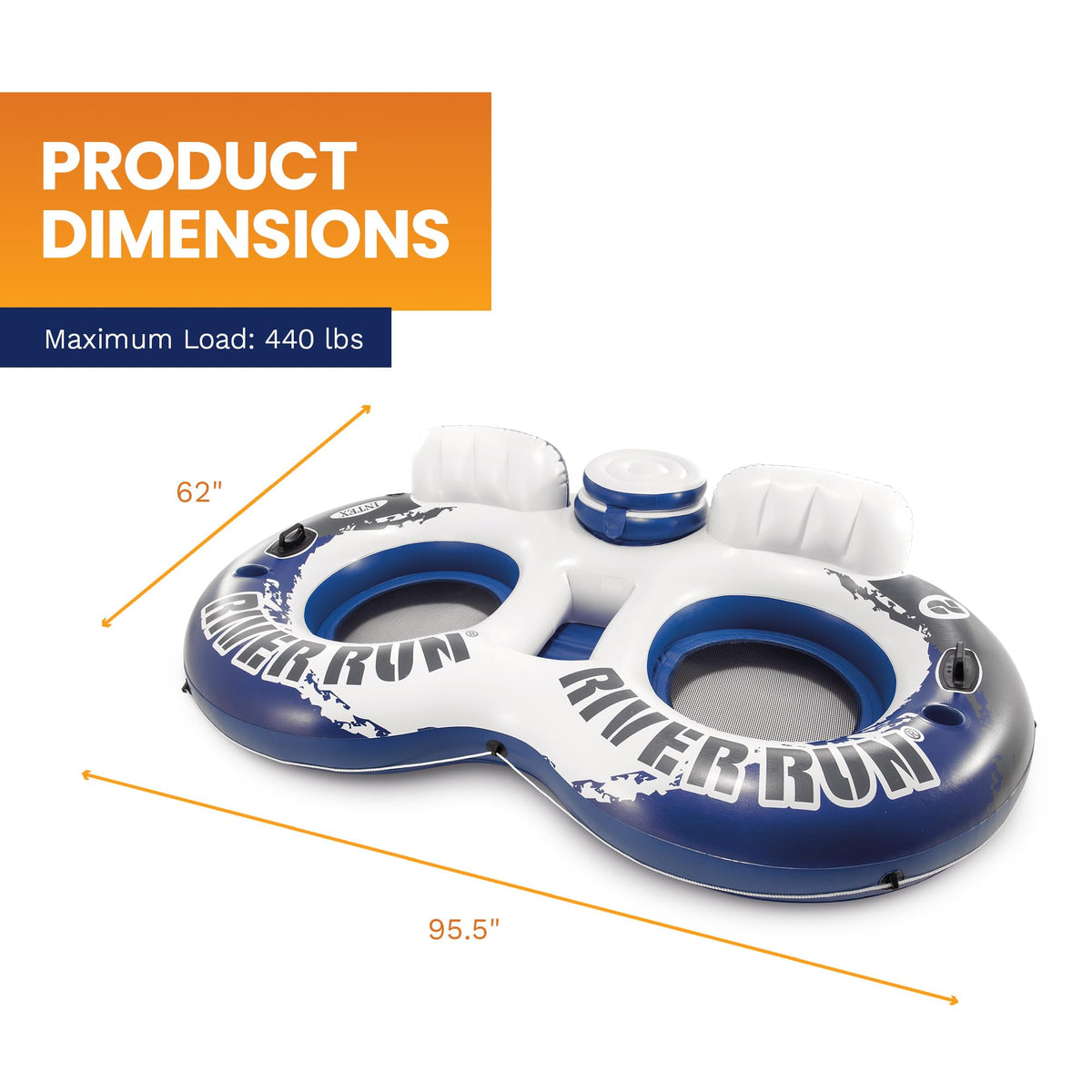 Inflatable 2-Person Floating Lake Lounge G835411