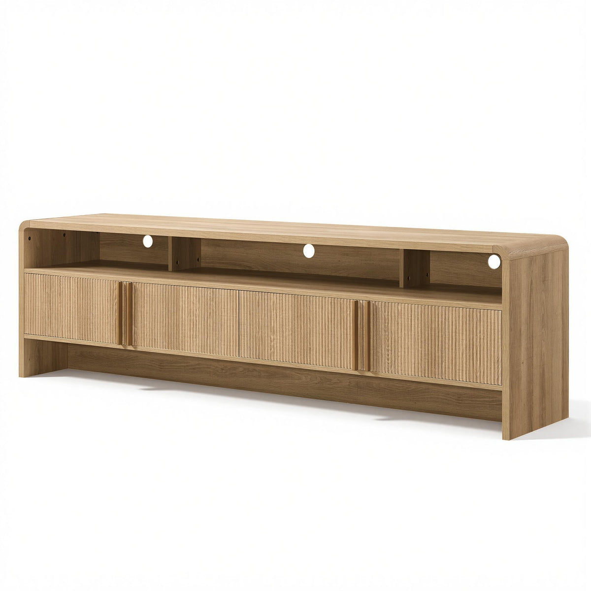 70" Fluted TV Stand with 2 Storage Cabinets G40263