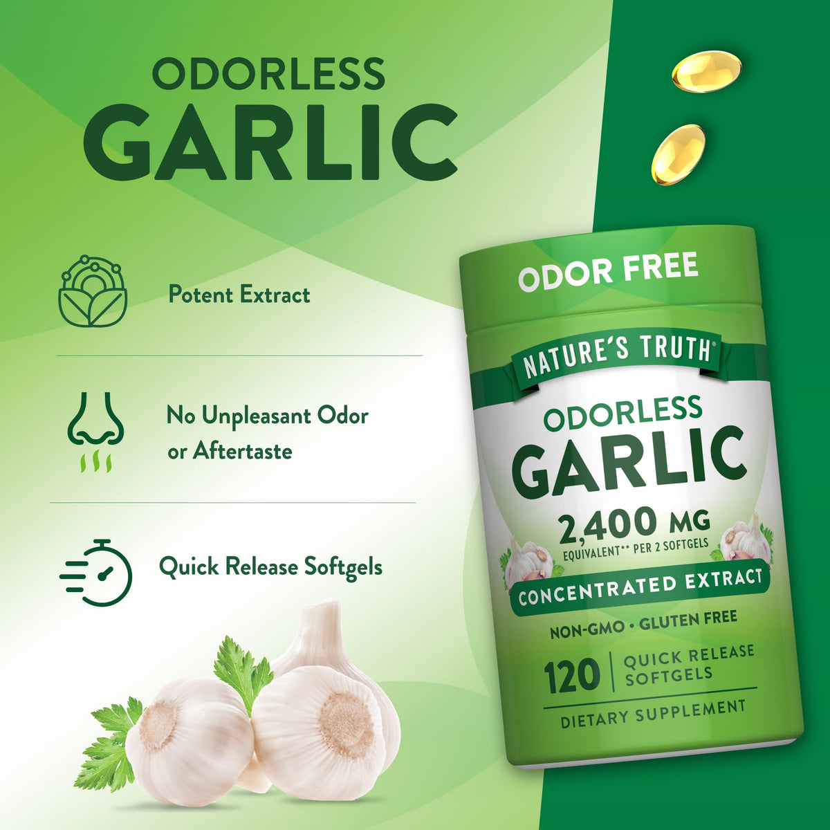 Odorless Garlic 120 Softgels P145