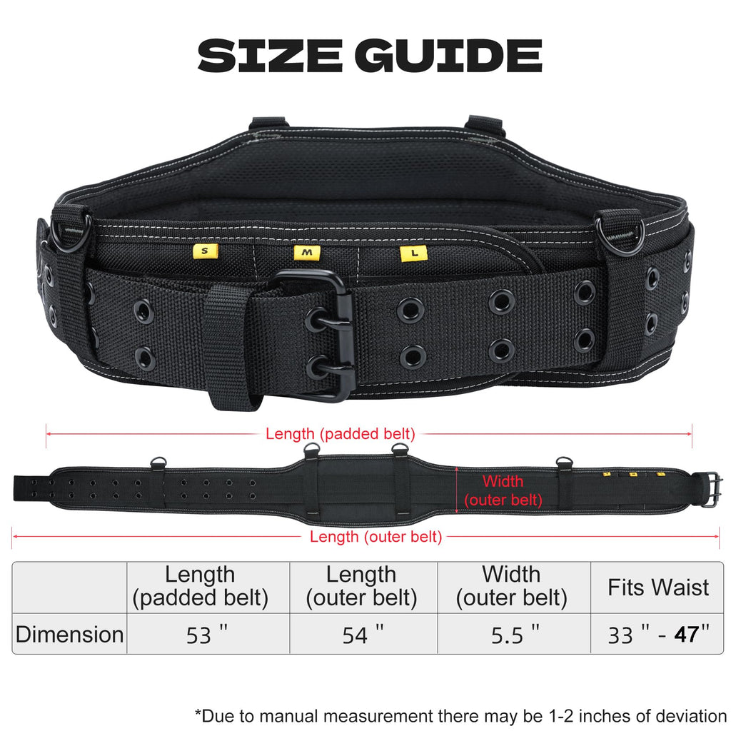 Carpenters Tool Belt with Suspenders 27 Pockets A374
