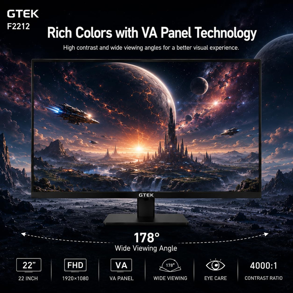 22 Inch 120Hz FHD VA Gaming Monitor Z25130