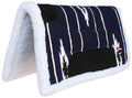 24"x24" Cotton Acrylic Fleece Padded Western Saddle Pad Navy C909959
