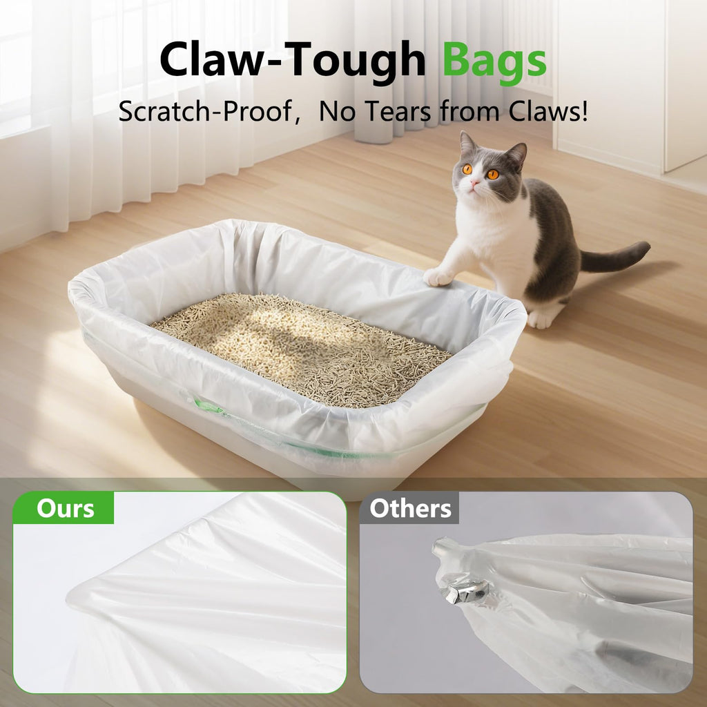 40 Count Cat Litter Box Liners with Drawstring S616