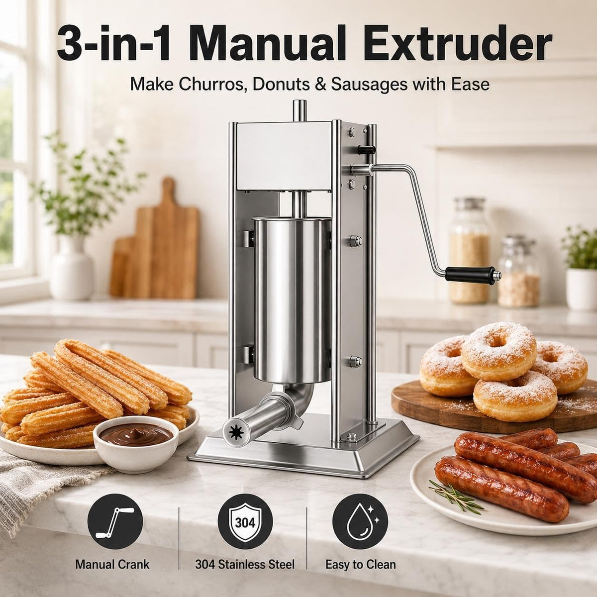 Churro Machine & Sausage Stuffer Combo J4850